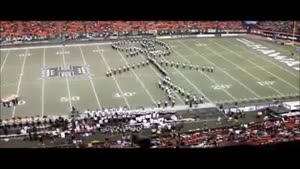 Marching Band Forms A Giant Kicker