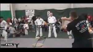 Tae Kwon Do Demonstration Fail