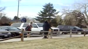 High School Kid Jumps Off Car