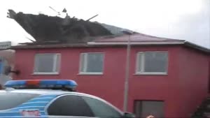 Storm Blows Roof Off Of House
