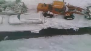 Excavator Pulled Against Ford Explorer