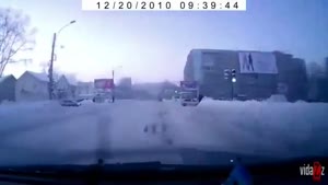 Winter Crossroads Accident