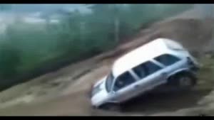 Moron Crashes His Dad's Kia Down A Cliff