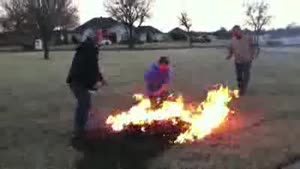 Failed Fireworks Test Ignites Grass