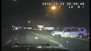 Incredible Crash Ends Police Chase