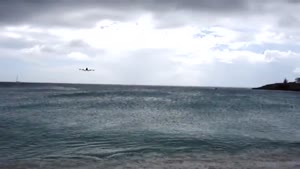 Boeing 747 Landing On Sint Maarten