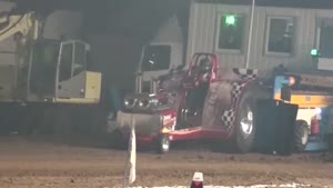 Tractor Pull Run Engine Explosion