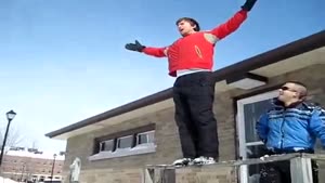 Epic Snow Jump Fail