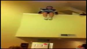 Drunk Cheerleader Backflips From Second Floor