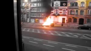 Car Explosion In Bruxelles