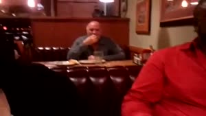 Drunk Man Eats Napkin