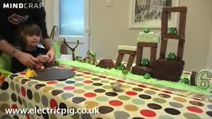 Playable Angry Birds Birthday Cake