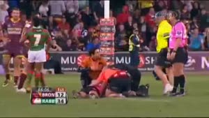 Rugby Referee Knocked Out Cold During Intense Play