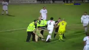 Soccer Player Tackles Borat