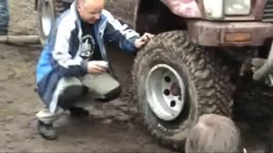 Repairing A Tire With Fire