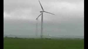 Wind Destroys Windmill