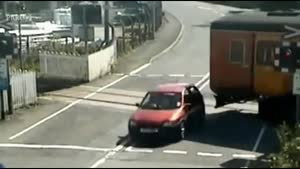 Extremely Close Call With Train