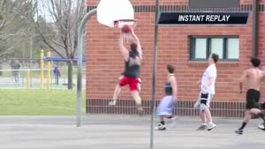 Basketball Dunk Faceplant