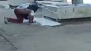 Drunk Painter At Work