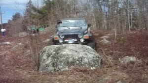 Parking The Jeep On A Rock