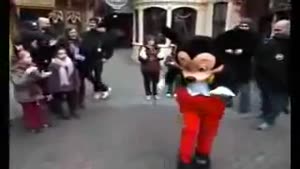 Mickey Mouse Challenged By Kid