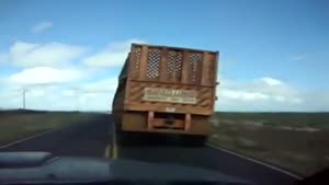 Overtaking A The Longest Truck I've Ever Seen