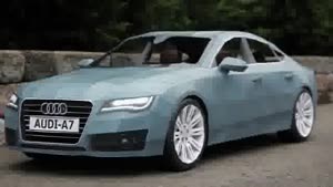 Audi A7 Made Of Paper