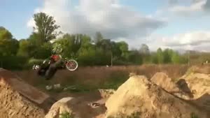 BMX backflip fail