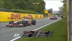 Formula 1 Marshall Falls On The Track