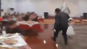 Women Throwing At A Wedding