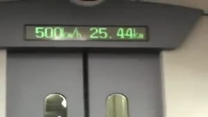 Japanese Train Travels 500km/h