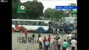 Bus Crashes Into Other Bus