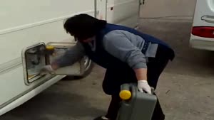 Emptying A Full Caravan Toilet