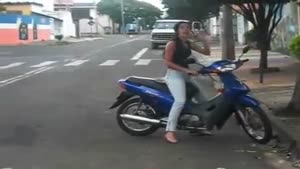 Girl Wrecks Scooter