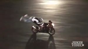 Motorcycle Stunt Goes Wrong