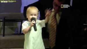 4 Year Old Preacher Giving Some Inspiring Words