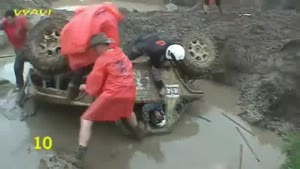 Terrifying Mud Bath For Driver