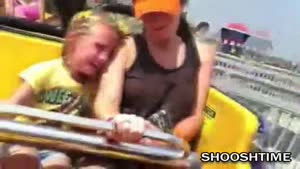 Mommy Can't Handle Amusement Park Ride