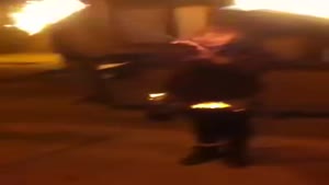 Girl Lights Her Crotch On Fire During Show