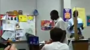 Teacher Stops A Fight Like A Boss
