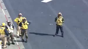 Fighter Jet Lands Vertically On Ship