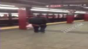 Confused Guy Craps Pants While Waiting For Train