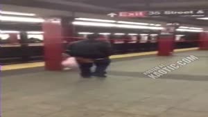 Confused Guy Craps Pants While Waiting For Train