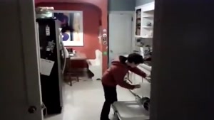 Kid Has Fun Doing Chores