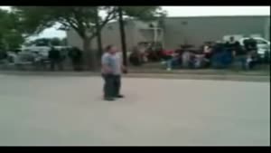 Fatty Tries Jumping Over A Motorcycle