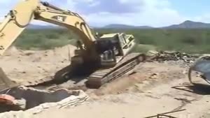 Excavator Fail