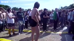 Idiot Going Crazy At A Rock Concert