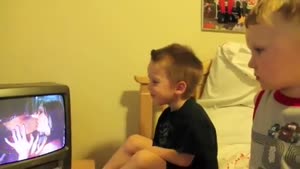 Little Boys Impressed By Spiderman Kissing A Girl