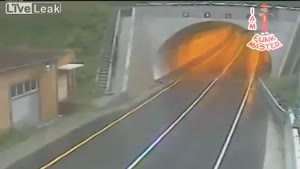 Bizarre Crash Near Tunnel