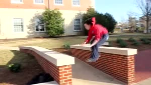 Girl Tries Parkour